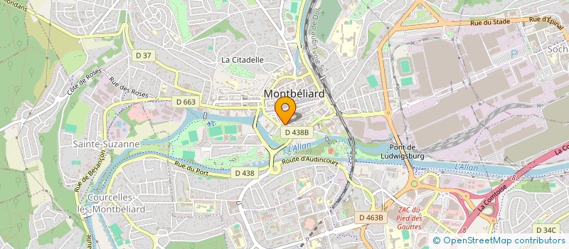 localisation de l'entreprise MADAME PAULINE RAHM à MONTBELIARD