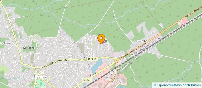 localisation de l'entreprise MADAME PAULINE RAMET  BIGANOS