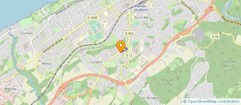 localisation de l'entreprise MADAME PAULINE RAPEAUD à THONON-LES-BAINS