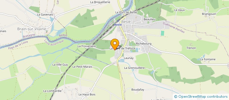 localisation de l'entreprise MADAME PAULINE REBUFAT à GUEMENE-PENFAO