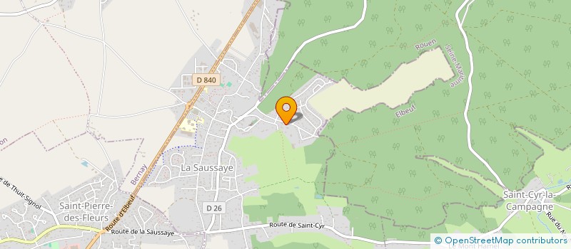 localisation de l'entreprise MADAME PAULINE RECHER  LA SAUSSAYE