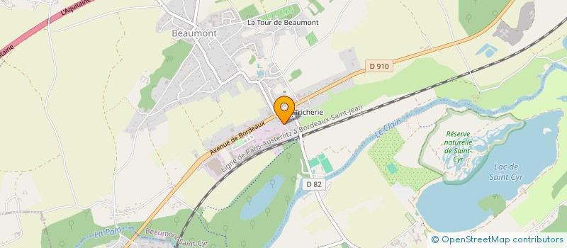 localisation de l'entreprise MADAME PAULINE REMAUD  BEAUMONT SAINT-CYR