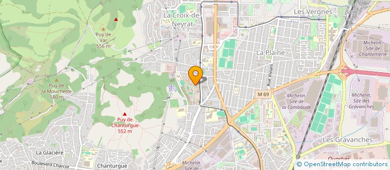 localisation de l'entreprise MADAME PAULINE RENAUD  CLERMONT-FERRAND