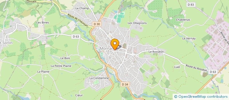 localisation de l'entreprise MADAME PAULINE RIBAS à MORNANT