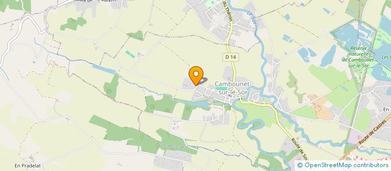 localisation de l'entreprise MADAME PAULINE RIELLO  CAMBOUNET-SUR-LE-SOR