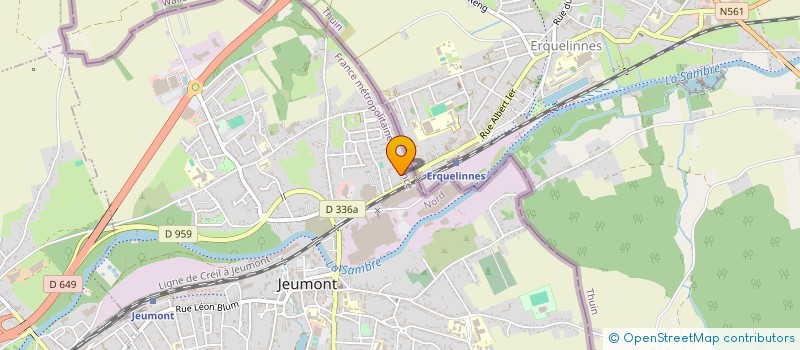 localisation de l'entreprise MADAME PAULINE RIFFE  JEUMONT