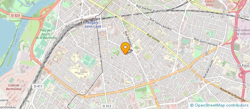 localisation de l'entreprise MADAME PAULINE RITEAU à ANGERS