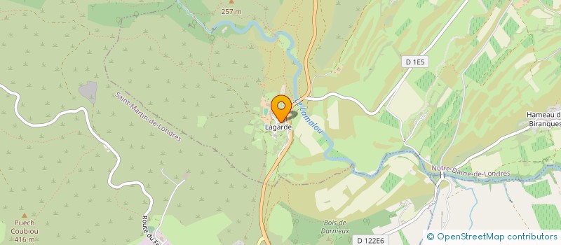 localisation de l'entreprise MADAME PAULINE RIVES  NOTRE-DAME-DE-LONDRES