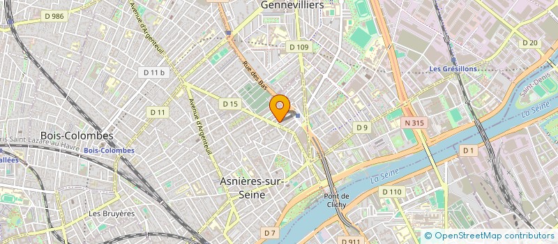 localisation de l'entreprise MADAME PAULINE RIVET  ASNIERES-SUR-SEINE