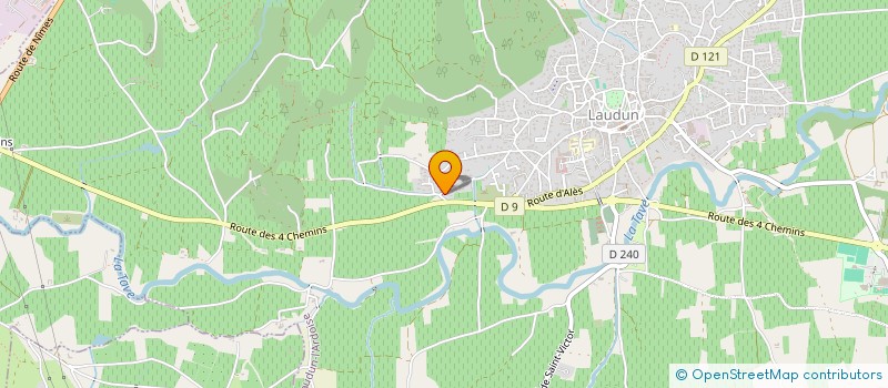 localisation de l'entreprise MADAME PAULINE RIVIER à LAUDUN-L'ARDOISE