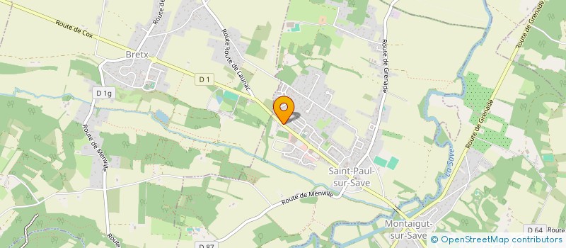 localisation de l'entreprise MADAME PAULINE RIVIERE  SAINT-PAUL-SUR-SAVE