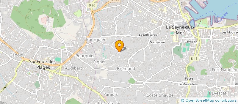 localisation de l'entreprise MADAME PAULINE ROBILLIARD à LA SEYNE-SUR-MER