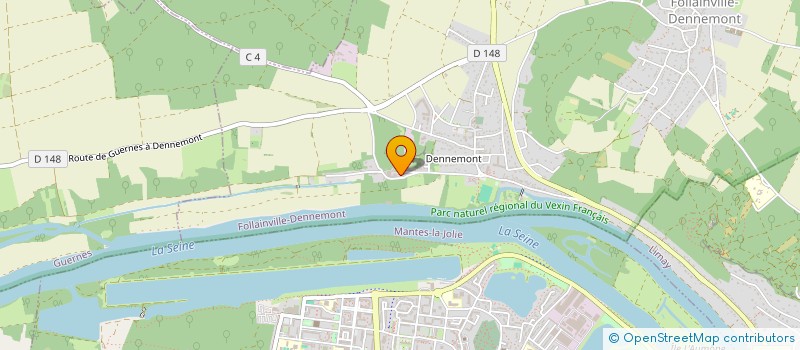 localisation de l'entreprise MADAME PAULINE ROBIN  FOLLAINVILLE-DENNEMONT