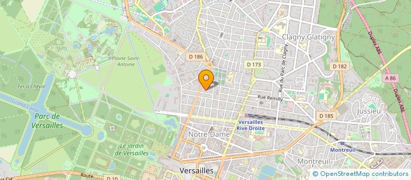 localisation de l'entreprise MADAME PAULINE ROCHE DE LA RIGODIERE  VERSAILLES