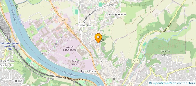 localisation de l'entreprise MADAME PAULINE RODRIGUEZ  TREVOUX