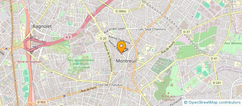 localisation de l'entreprise MADAME PAULINE ROGER à MONTREUIL