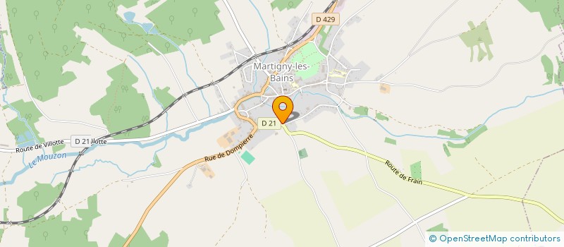 localisation de l'entreprise MADAME PAULINE ROGGY  MARTIGNY-LES-BAINS