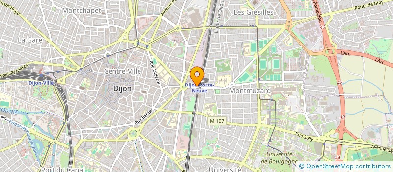 localisation de l'entreprise MADAME PAULINE ROLAND à DIJON