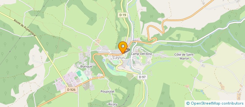 localisation de l'entreprise MADAME PAULINE ROLLAND  CAYLUS