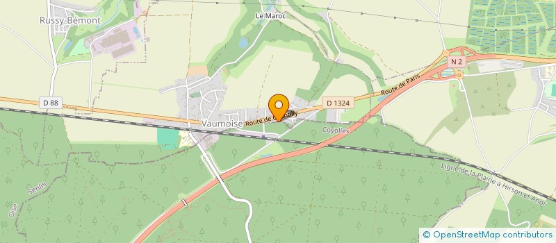 localisation de l'entreprise MADAME PAULINE ROLLET  VAUMOISE