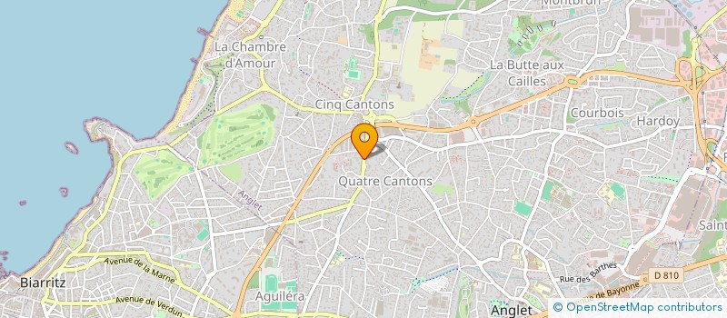 localisation de l'entreprise MADAME PAULINE RONCALEZ à ANGLET