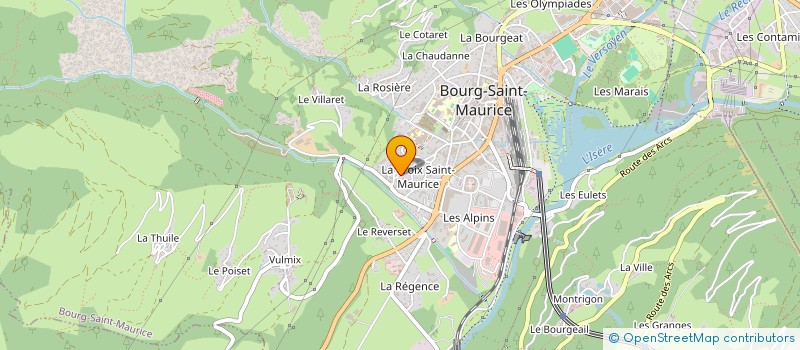 localisation de l'entreprise MADAME PAULINE ROUAULT  BOURG-SAINT-MAURICE