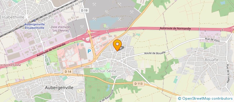localisation de l'entreprise MADAME PAULINE ROUDAUT à FLINS-SUR-SEINE