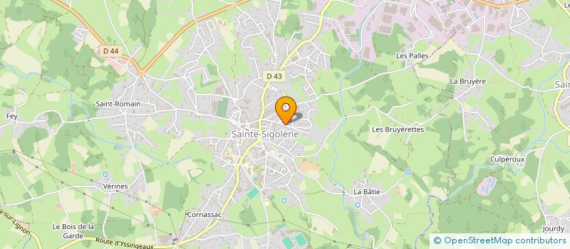 localisation de l'entreprise MADAME PAULINE ROULE  SAINTE-SIGOLENE