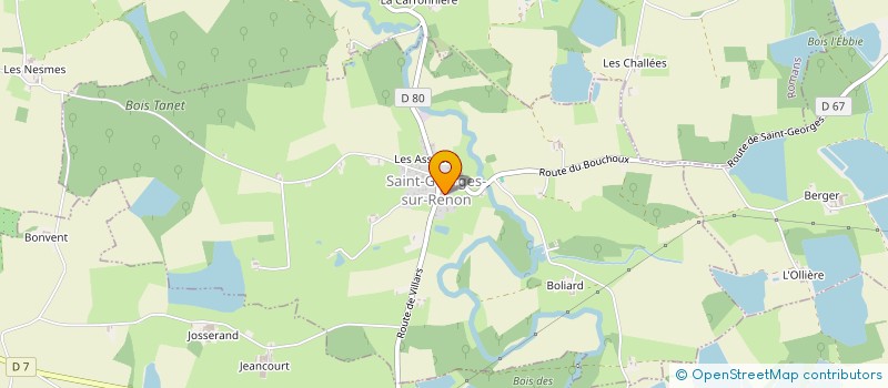 localisation de l'entreprise MADAME PAULINE ROUSSEAU  SAINT-GEORGES-SUR-RENON