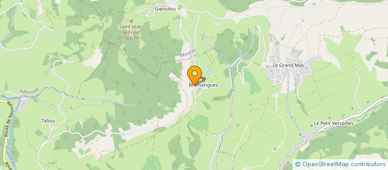 localisation de l'entreprise MADAME PAULINE ROUX  MARCILLAC-VALLON