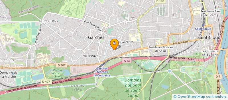 localisation de l'entreprise MADAME PAULINE ROUX à GARCHES