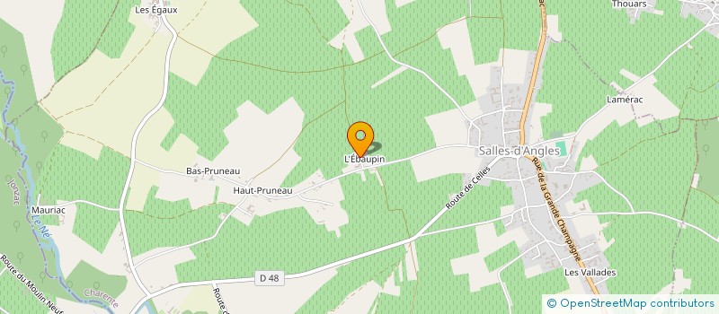 localisation de l'entreprise MADAME PAULINE ROY à JUILLAC-LE-COQ