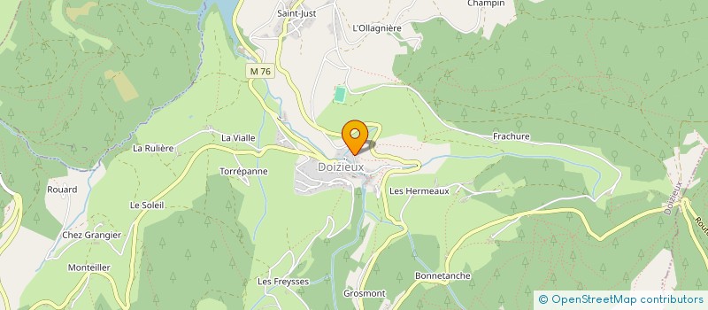 localisation de l'entreprise MADAME PAULINE ROYET  DOIZIEUX