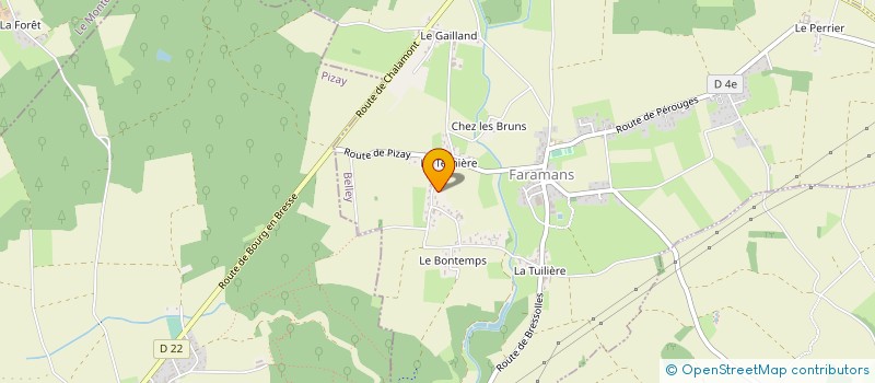 localisation de l'entreprise MADAME PAULINE RUBAT  FARAMANS