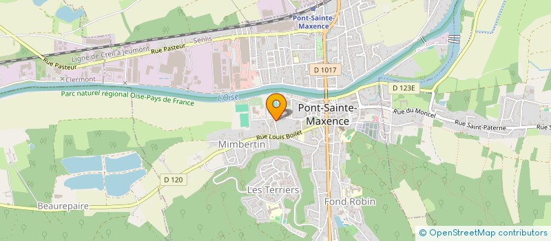 localisation de l'entreprise MADAME PAULINE RUCAR  PONT-SAINTE-MAXENCE