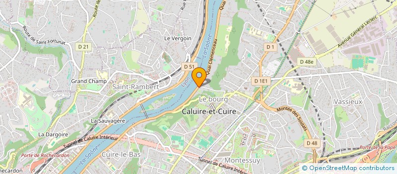 localisation de l'entreprise MADAME PAULINE RUDOLF  CALUIRE-ET-CUIRE