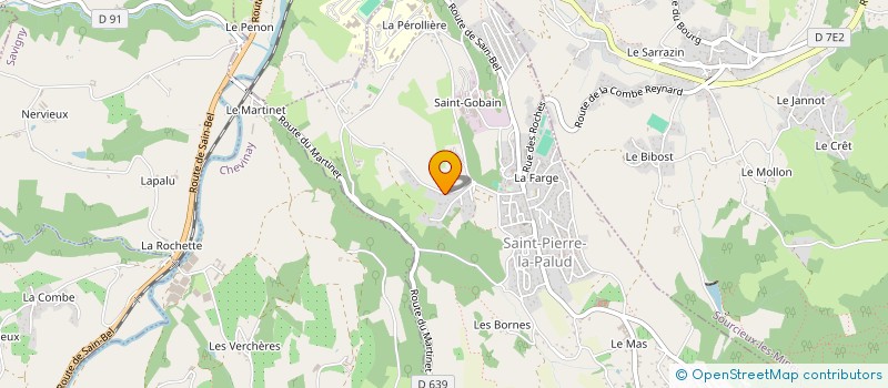 localisation de l'entreprise MADAME PAULINE RUELLE  SAINT-PIERRE-LA-PALUD