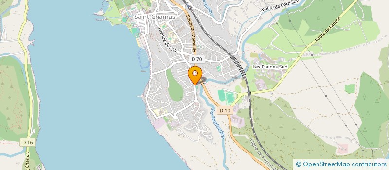 localisation de l'entreprise MADAME PAULINE SABOURIN  SAINT-CHAMAS