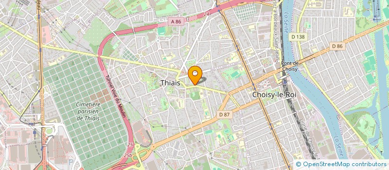 localisation de l'entreprise MADAME PAULINE SAJA  THIAIS