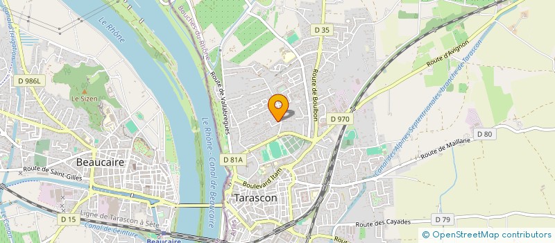 localisation de l'entreprise MADAME PAULINE SALADIN  TARASCON