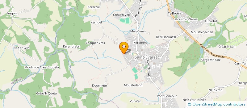 localisation de l'entreprise MADAME PAULINE SAMSON  SAINT-EVARZEC