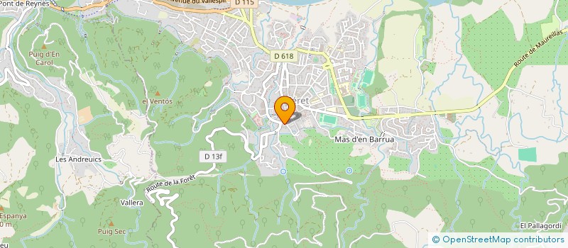 localisation de l'entreprise MADAME PAULINE SANCHEZ  CERET