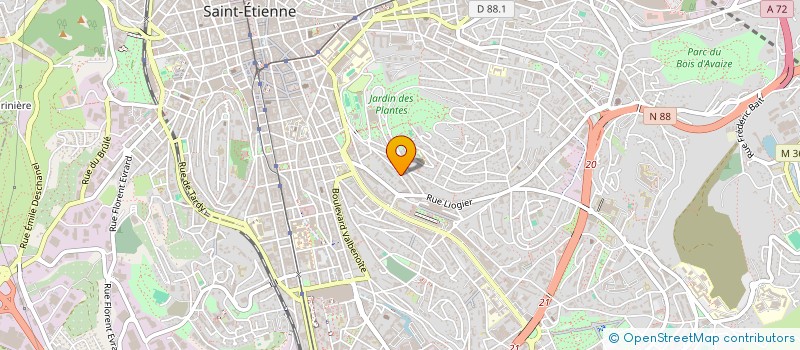 localisation de l'entreprise MADAME PAULINE SANTONI  SAINT-ETIENNE