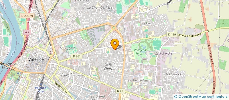 localisation de l'entreprise MADAME PAULINE SAPET à VALENCE