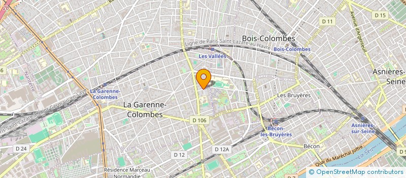 localisation de l'entreprise MADAME PAULINE SARRAFY à LA GARENNE-COLOMBES