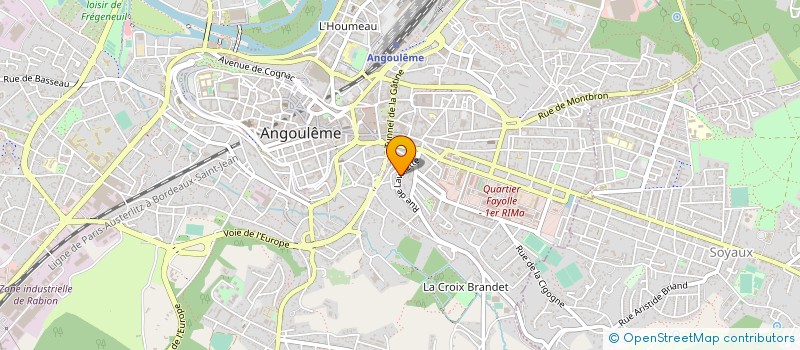 localisation de l'entreprise MADAME PAULINE SARRAZIN à ANGOULEME