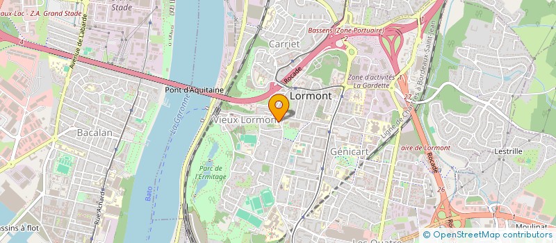 localisation de l'entreprise MADAME PAULINE SAUBESTY-GOUREAU  BASSENS