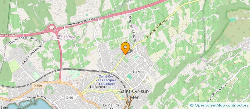 localisation de l'entreprise MADAME PAULINE SAUNIER à SAINT-CYR-SUR-MER