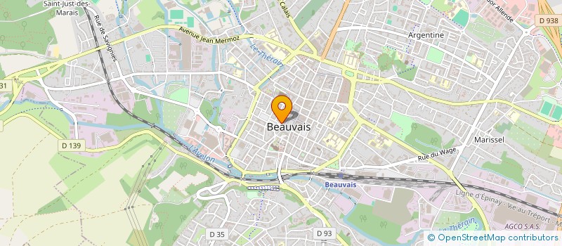 localisation de l'entreprise MADAME PAULINE SAUVE  BEAUVAIS