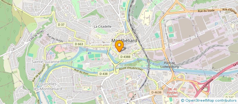 localisation de l'entreprise MADAME PAULINE SCHNEKENBURGER  MONTBELIARD